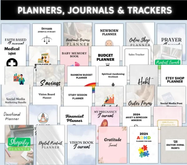 15000+ Pages Canva Template Bundle, Canva PLR Templates, Planners, Journals, Trackers, Printable, Master Resell Rights, MRR PLR Products - Image 5