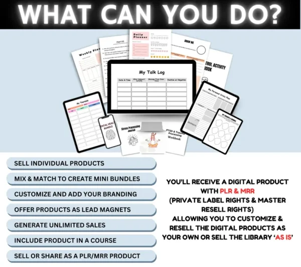 15000+ Pages Canva Template Bundle, Canva PLR Templates, Planners, Journals, Trackers, Printable, Master Resell Rights, MRR PLR Products - Image 4